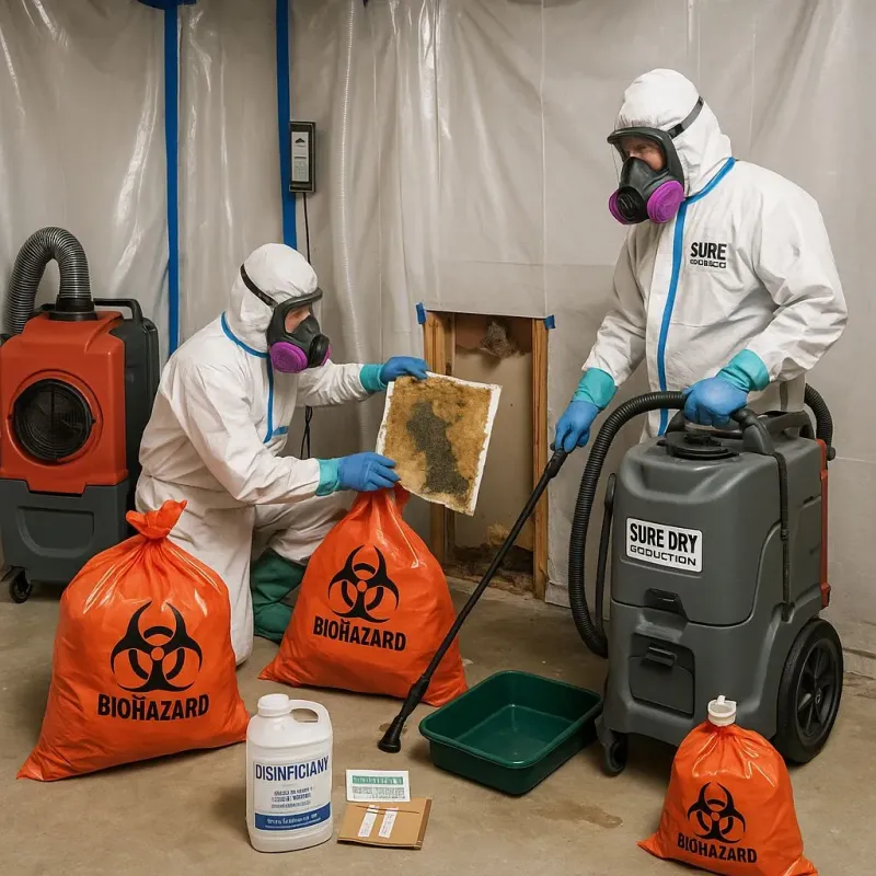 Contaminated Water Handling Protocols process in Saint Hedwig, TX